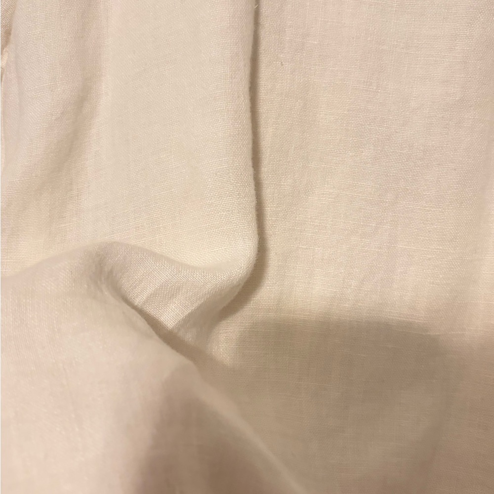 100% Linen Crown Linen Designs White Linen Shift Dress - Picture 2 of 5